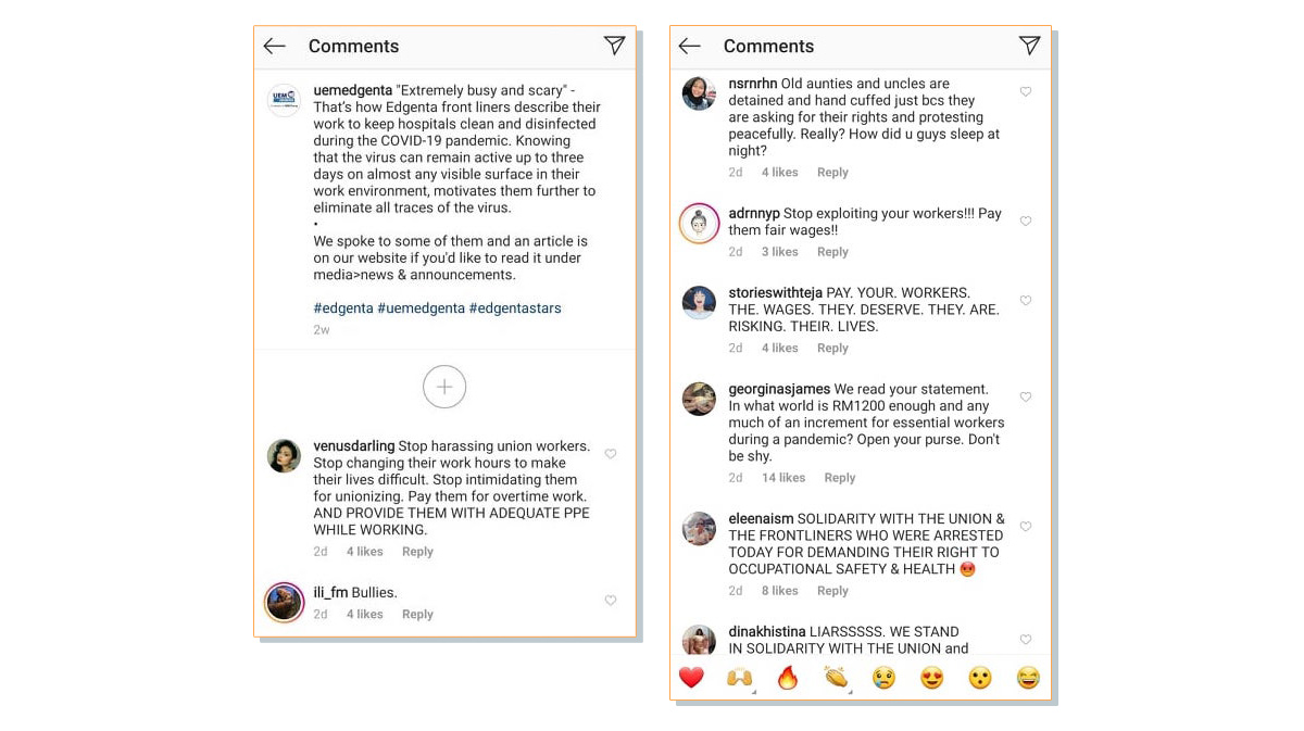 Comments on UEMS’ 19 May 2020 Instagram post