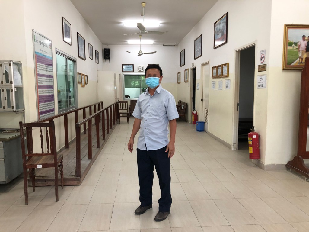 On a normal morning, Heang Thearith, Exceed’s deputy country director, says the clinic would be bustling. Clinicians and rehab specialists might see up to 20 people—a mix of new and returning clients. But on the morning of 7 June 2021, only three people showed up. Quinn Libson