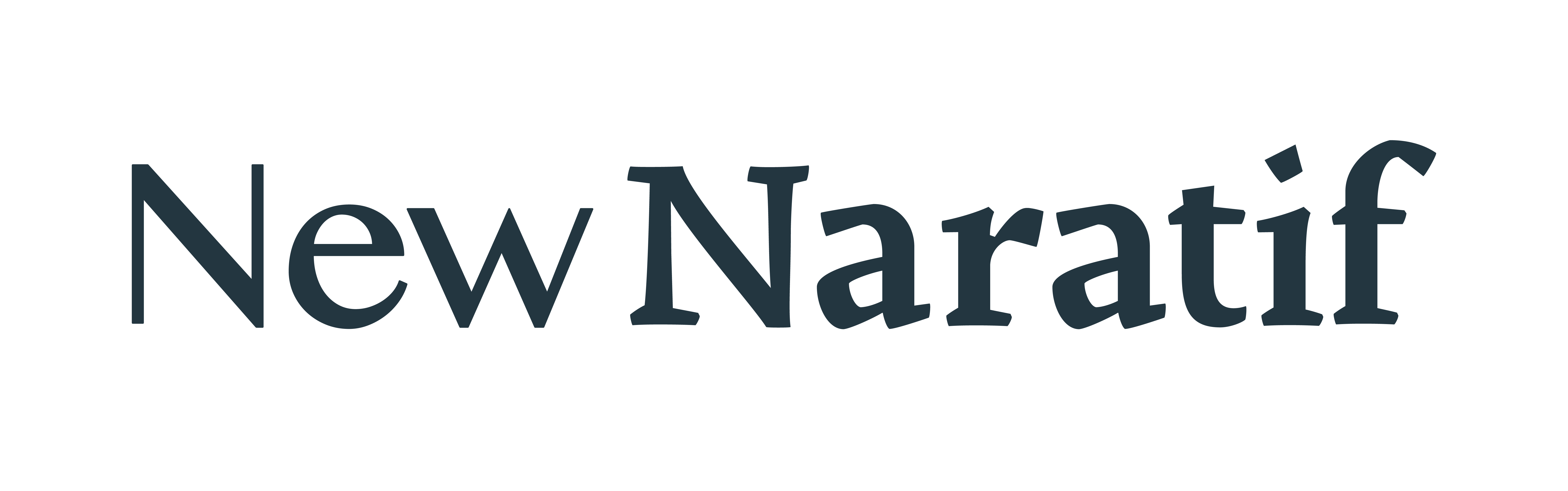 A logo of New Naratif